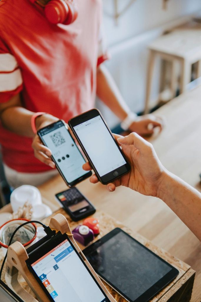 Mobile payment QR code transaction exchange
